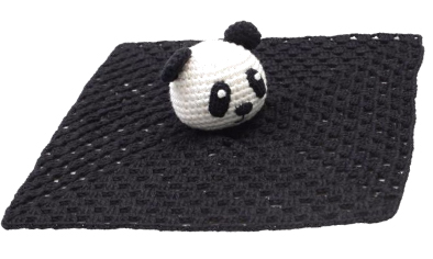 Sir Panda, virkad snuttefilt från NatureZoo